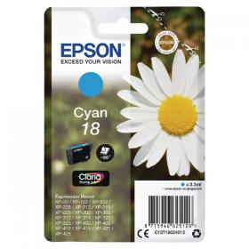 Epson 18 Home Ink Cartridge Claria Daisy Cyan C13T18024012 EP62512