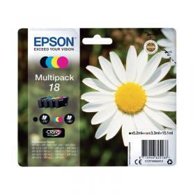 Epson 18 Daisy Claria Home Ink Cartridge CMYK Multipack C13T18064012 EP62518