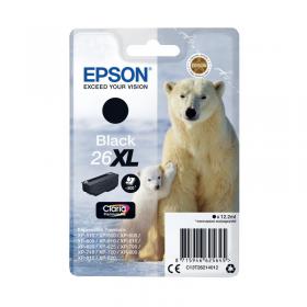 Epson 26XL Ink Cartridge Premium Claria Polar Bear Black C13T26214012 EP62564