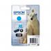 Epson 26XL Ink Cartridge Premium Claria Polar Bear Cyan C13T26324012 EP62568