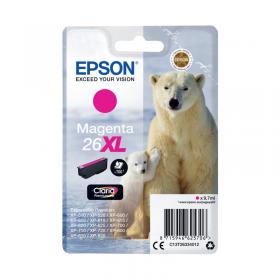 Epson 26XL Ink Cartridge Premium Claria Polar Bear Magenta C13T26334012 EP62570