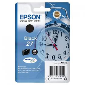 Epson 27 Ink Cartridge DURABrite Ultra Alarm Clock Black C13T27014012 EP62574