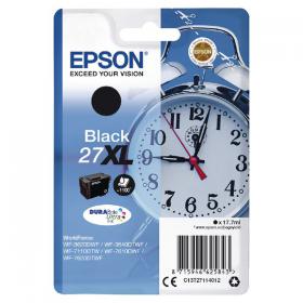 Epson 27XL Ink Cartridge DURABrite Ultra High Yield Alarm Clock Black C13T27114012 EP62584