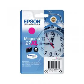 Epson 27XL Alarm Clock DURABrite Ultra Ink Cartridge High Yield Magenta C13T27134012 EP62588