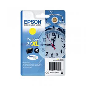 Epson 27XL Ink Cartridge DURABrite Ultra High Yield Alarm Clock Yellow C13T27144012 EP62590