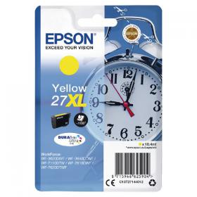 Epson 27XL Ink Cartridge DURABrite Ultra High Yield Alarm Clock Yellow C13T27144012 EP62590