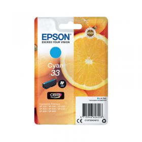 Epson 33 Ink Cartridge Claria Premium Oranges Cyan C13T33424012 EP62620