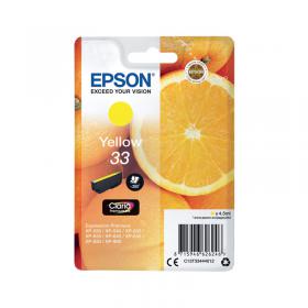 Epson 33 Ink Cartridge Claria Premium Oranges Yellow C13T33444012 EP62624