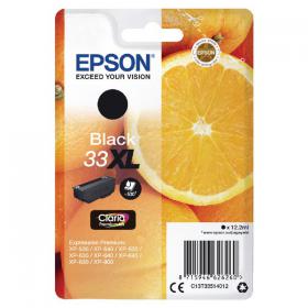 Epson 33XL Ink Cartridge Claria Premium High Yield Oranges Black C13T33514012 EP62626