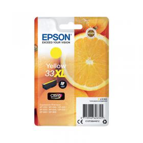 Epson 33XL Ink Cartridge Claria Premium High Yield Oranges Yellow C13T33644012 EP62634