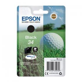 Epson 34 Ink Cartridge DURABrite Ultra Golf Ball Black C13T34614010 EP63203