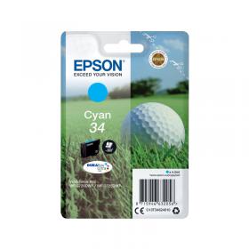 Epson 34 Ink Cartridge DURABrite Ultra Golf Ball Cyan C13T34624010 EP63205