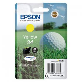 Epson 34 Ink Cartridge DURABrite Ultra Golf Ball Yellow C13T34644010 EP63209