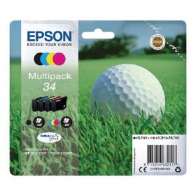 Epson 34 Ink Cartridge DURABrite Ultra Multipack Golf Ball CMYK C13T34664010 EP63211