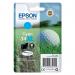 Epson 34XL Golf Ball DURABrite Ultra Ink Cartridge High Yield Cyan C13T34724010 EP63215