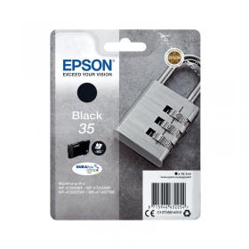 Epson 35 Ink Cartridge DURABrite Ultra Padlock Black C13T35814010 EP63225