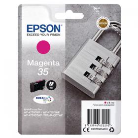 Epson 35 Ink Cartridge DURABrite Ultra Padlock Magenta C13T35834010 EP63229