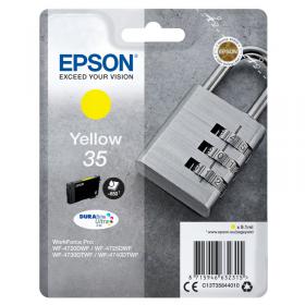 Epson 35 Padlock DURABrite Ultra Ink Cartridge Yellow C13T35844010 EP63231