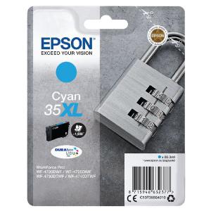 Epson 35XL Ink Cartridge DURABrite Ultra High Yield Padlock Cyan