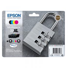 Epson 35XL Padlock DURABrite Ultra Ink Cartridge High Yield CMYK Multipack C13T35964010 EP63243
