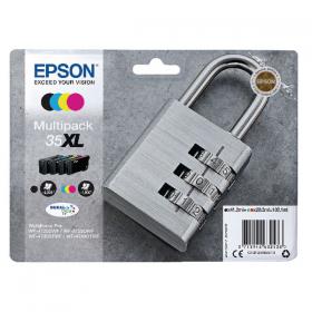 Epson 35XL Ink Cartridge DURABrite Ultra High Yield Multipack Padlock CMYK C13T35964010 EP63243