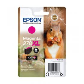 Epson 378XL Ink Cartridge Claria Photo HD High Yield Squirrel Magenta C13T37934010 EP64588