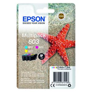 Epson 603 Ink Cartridge Starfish Multipack CMY C13T03U54010 EP67414