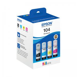 Epson 104 EcoTank Ink Bottle CMYK Multipack C13T00P640 EP68488