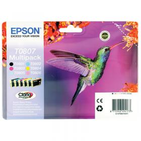 Epson T0807 Ink Cartridge Claria Photographic Hummingbird Multipack CMYK/Lt Cy/Lt Mag C13T08074011 EP80740A0