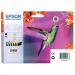 The Epson Ink Cartridges Epson T0807 Hummingbird Claria Photographic Ink Cartridge CMYKLt CyanLt Mag Multipack features vibrant cyan and magenta colors, perfect for creating stunning photographs. These cartridges have a sleek design and are easy to install in your printer for high-quality prints.