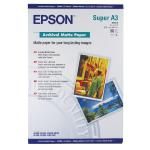 Epson A3 Plus Matte Archival Paper 192gsm (Pack of 50) C13S041340 EP83005