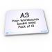 Show-me Pack of 10 x A3 PlainPlain Drywipe Boards A3P10