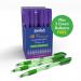 Swäsh Premium Triangular Ballpens With Rubber-Grip Purple Pack of 40 BBT40PUR