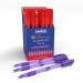 Swäsh Premium Triangular Ballpens With Rubber-Grip Red Pack of 40 BBT40RD