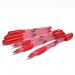 Swäsh Premium Triangular Ballpens With Rubber-Grip Red Pack of 40 BBT40RD