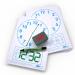 Show-me A4 Clock Face Mini Whiteboards, Bulk Box, 100 Sets B/CFB
