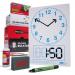 Show-me A4 Clock Face Mini Whiteboards, Bulk Box, 100 Sets B/CFB