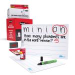 Show-me A4 6-Frame Phoneme Mini Whiteboards, Bulk Box, 100 Sets B/LPB6