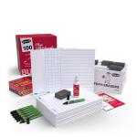 Show-me Multi Curriculum A4 Mini Whiteboards, Bulk Box, 100 Sets B/MCB