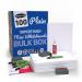 Show-me A4 Supertough Plain Mini Whiteboards, Bulk Box, 100 Sets B/SRP