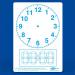 Show-me A4 Clock Face Mini Whiteboards, Class Pack, 35 Sets C/CFB