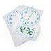 Show-me A4 Clock Face Mini Whiteboards, Pack of 10 Boards CFB10