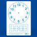 Show-me A4 Clock Face Mini Whiteboards, Small Pack, 10 Sets CFB10A