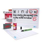 Show-me A4 6-Frame Phoneme Mini Whiteboards, Class Pack, 35 Sets C/LPB6