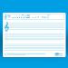 Show-me A4 Music Ruled Mini Whiteboards, Class Pack, 35 Sets C/MRB