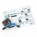 Show-me A4 Music Ruled Mini Whiteboards, Class Pack, 35 Sets C/MRB
