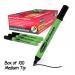 Show-me Box 100 Medium Tip Slim Barrel Drywipe Markers - Black CP100
