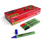 Show-me Box 48 Medium Tip Slim Barrel Drywipe Markers - Assorted Colours CP48A