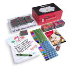 Show-me A4 Picture Story Mini Whiteboards, Class Pack, 35 Sets C/PSB