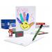 Show-me A4 Supertough Plain Mini Whiteboards, Class Pack, 35 Sets C/SRP